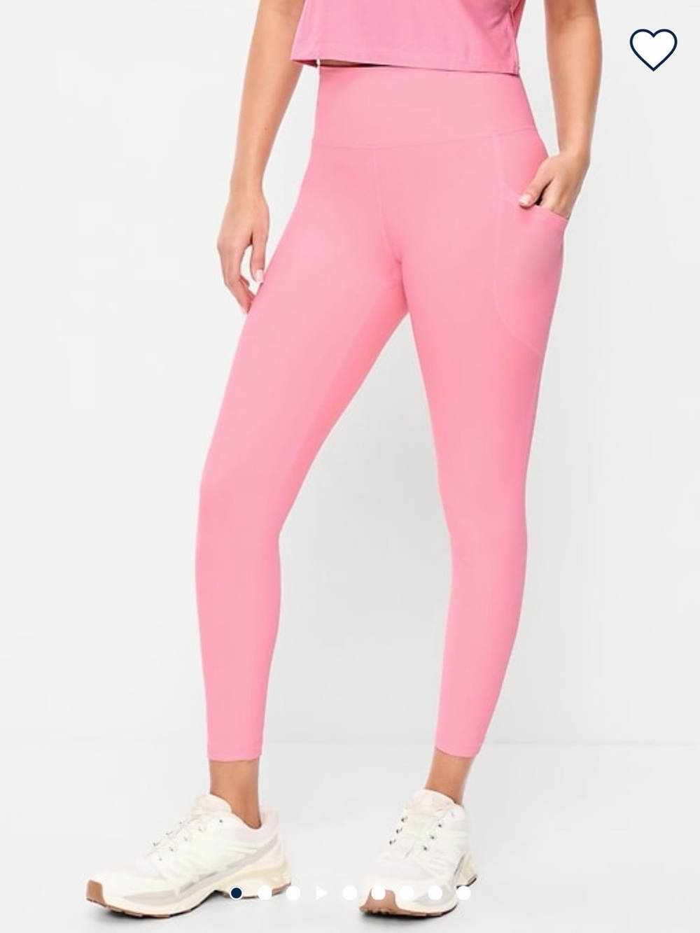 Old Navy Pink High-Rise Women’s 7/8 Leggings